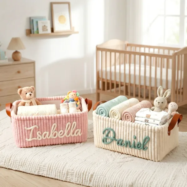 d1 Striped Baby Basket