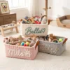 Pet Fur Stripe Basket
