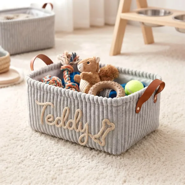 Pet Fur Stripe Basket