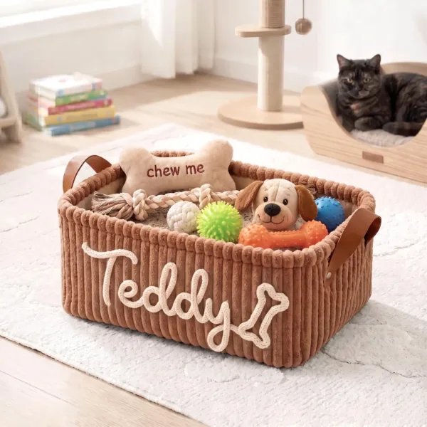 Pet Fur Stripe Basket