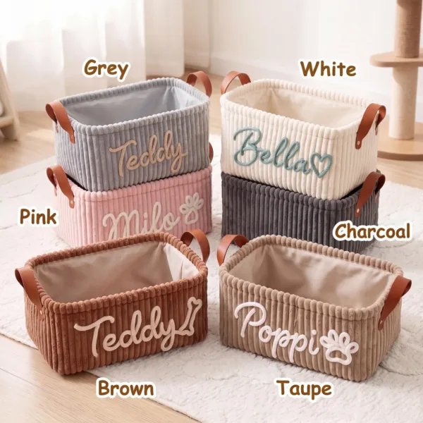 Pet Fur Stripe Basket