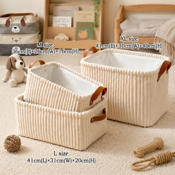 Pet Fur Stripe Basket